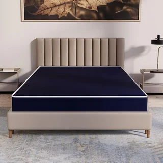 Treaton blue full XL mattress with tight top foam construction