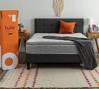 Tulo 10 inch hybrid mattress with memory foam and coil support