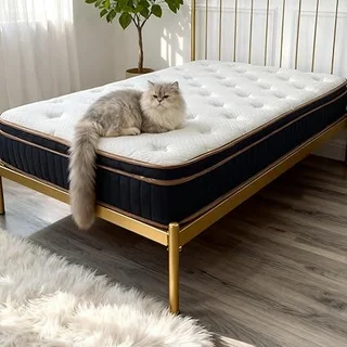 VINGLI hybrid memory foam mattress in a box for easy setup
