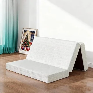 Vipbear folding mattress showing tri-fold design and memory foam construction