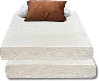 Viscologic twin mattress set with flippable foam design