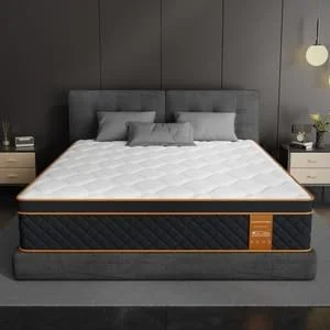 VPSIO twin hybrid mattress with pocketed coils for motion isolation