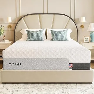 Yaak cooling memory foam king mattress in a box