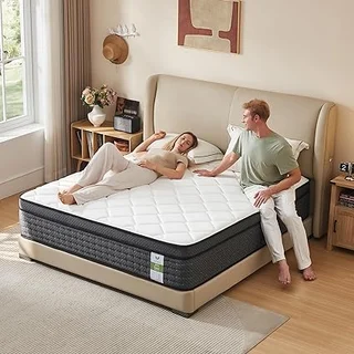 Yantan full size hybrid mattress in a box with upgraded edge support