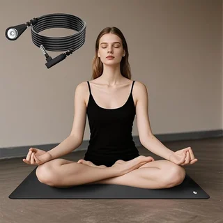 YEOUMIAR grounding mat placed on bed for better sleep and anxiety relief