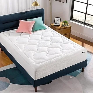 Zinus 12 inch cloud memory foam queen mattress in a box