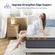 12 inch thick hybrid mattress compressed in a box for easy delivery and setup