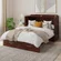 AFI Murphy bed with 6-inch mattress folded into walnut chest, space-saving solution