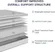 14 inch medium plush Avenco mattress providing excellent motion isolation