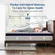 Person lying on Avenco hybrid mattress demonstrating pressure relief support