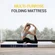 Avenco portable mattress with removable and detachable cover
