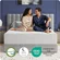 Person testing pressure relief on Avenco memory foam mattress