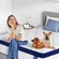 Person testing pressure relief on Avenco hybrid mattress