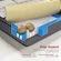 King mattress measuring 80 inches long by 76 inches wide by 12 inches thick