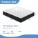Close-up of AYJOIR hybrid mattress showing memory foam comfort layers