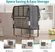 BALUS adult folding bed portable with caster wheels