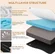 Memory foam mattress with bamboo-derived viscose washable cover