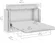 Bestar 75-inch murphy bed set up in a guest room for versatile use