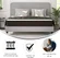 BizChair Dream king mattress in a bedroom with white and black design