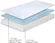 White full size mattress with premium polyester cover measuring 74x54 inches
