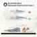 Full size folding mattress folds compactly for easy storage and transport