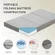 CH CHARME HOUSE portable guest bed setup with hypoallergenic cover