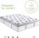 Hybrid mattress with pressure relief and cooling gel memory foam layers