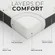 Compact Cozzzi mattress measuring 75 inches long, ideal for small spaces