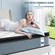 Cutaway view showing memory foam and support layers of Crystli mattress