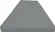 D&D Futon Furniture trifold foam bed in gray, folded for storage