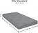 Close-up of hypoallergenic breathable cover on Delta Children mattress