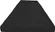 D&D Futon Furniture trifold foam bed in black, folded for compact storage