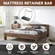 Set of four Dolenor mattress retainer bars for multiple bed frames