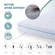 Close-up view of Dyonery bed in a box mattress sleeping surface