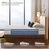 Hybrid construction twin mattress with gel-infused foam for cooling
