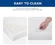 White FDW queen mattress measuring 80 inches long by 60 inches wide