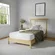 White twin mattress with 75" length and 39" width dimensions