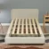 Full size vertical bed slats providing sturdy mattress foundation