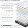 Close-up view showing the gel memory foam and pocket spring layers of the GELUNYA mattress