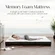 GEMBED folding mattress stored upright to save space in room