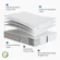 Avenco full size mattress fully expanded and set up on a bed frame