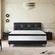 Breathable knitted cover mattress in white and black design