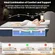 Hybrid mattress with motion isolation and pressure relief features