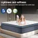 Memory foam and pocket coil comfort layers in hybrid mattress