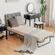 Giantex rollaway bed with storage cover, portable and foldable design