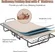 Twin size folding bed made in Italy with beige upholstery