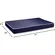 Blue twin-size Greaton mattress with water-resistant vinyl foam and noise-free design
