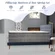 Queen mattress and wood box spring set by Greaton