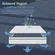 Medium firm queen mattress providing pressure relief and comfortable support