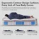 Firm yet comfortable sleep surface with hybrid construction